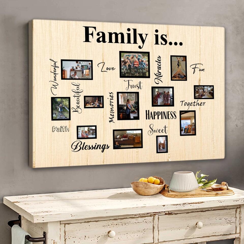 What Does Family Mean To You Custom Canvas Poster Anniversary Gift For Parents