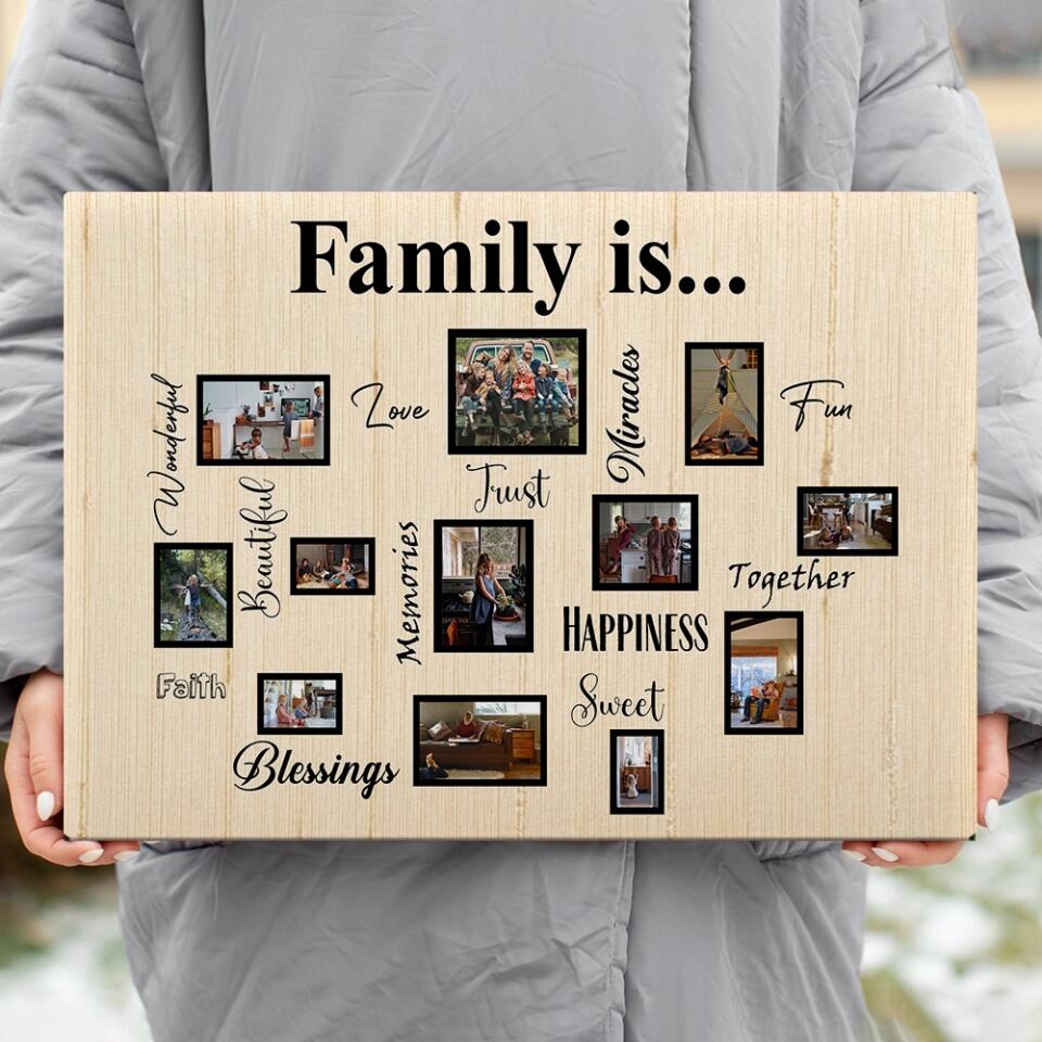 What Does Family Mean To You Custom Canvas Poster Anniversary Gift For Parents