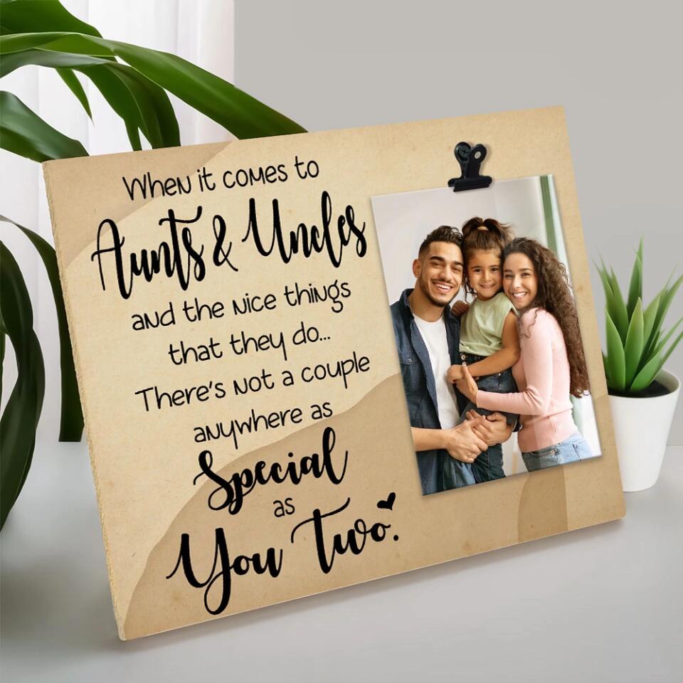 When it comes true Aunts & Uncles - Best Birthday Gift Ideas for Aunt and Uncle - Custom Photo Clip Frame - 212IHNLNPT893