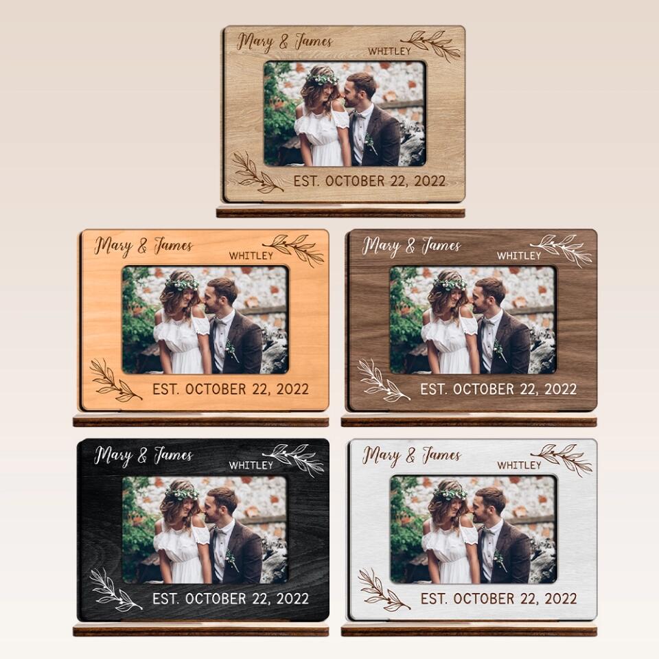 Special Home Decor Couple Goals - Personalized Upload Photo Choose The Background Wooden Plaque - Best Gift For Couple For Him/Her On Anniversary - 212IHPNPWP675