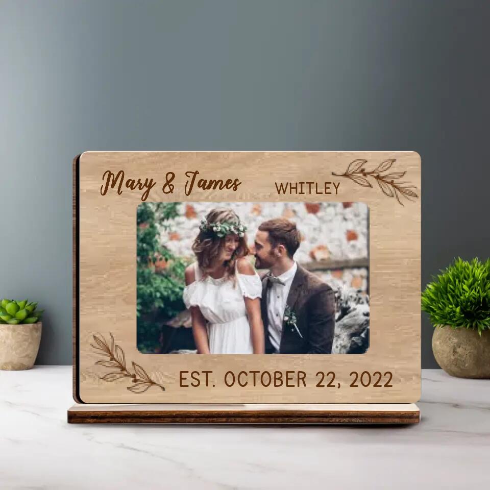 Special Home Decor Couple Goals - Personalized Upload Photo Choose The Background Wooden Plaque - Best Gift For Couple For Him/Her On Anniversary - 212IHPNPWP675