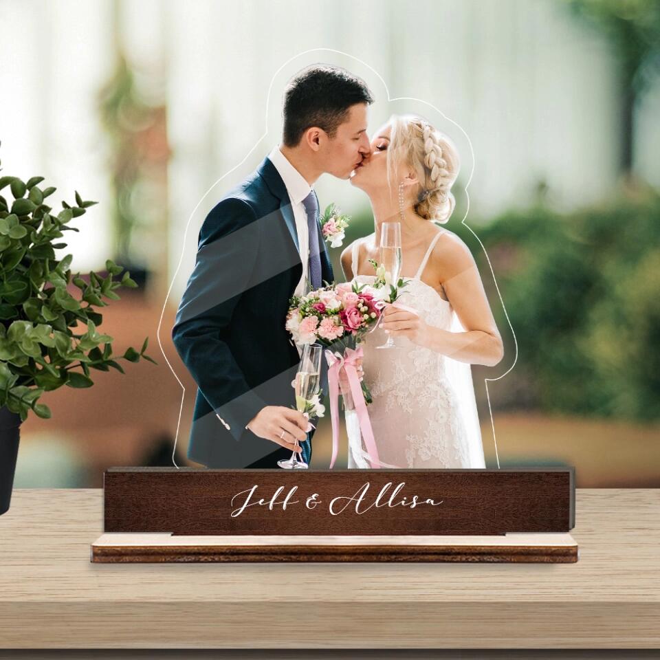 Personalized Photo Anniversary Potrait Acrylic Plaque - Best Valentine Gift for Couple, Husband, Wife, Boyfriend/Girlfriend - 212IHNBNWP975