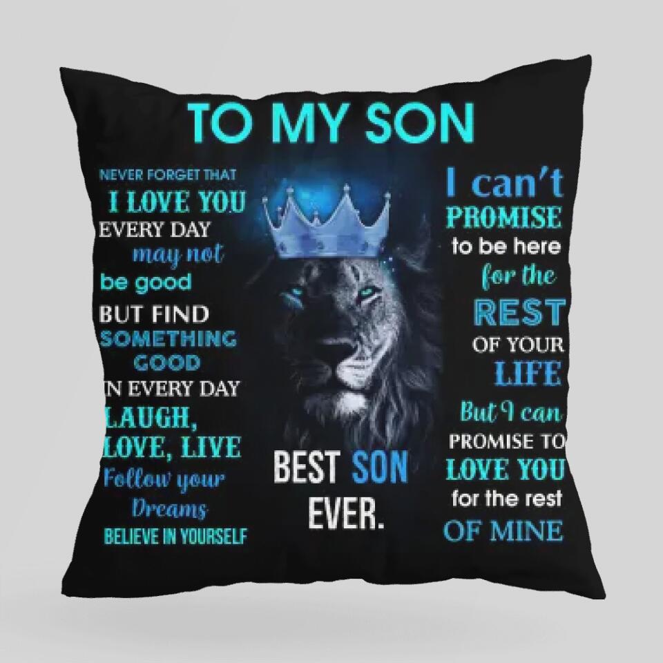 Lion To My Son/Daughter Never Forget That I Love You - Canvas Pillow