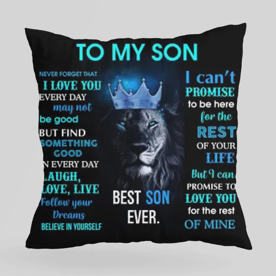 Lion To My Son/Daughter Never Forget That I Love You - Canvas Pillow