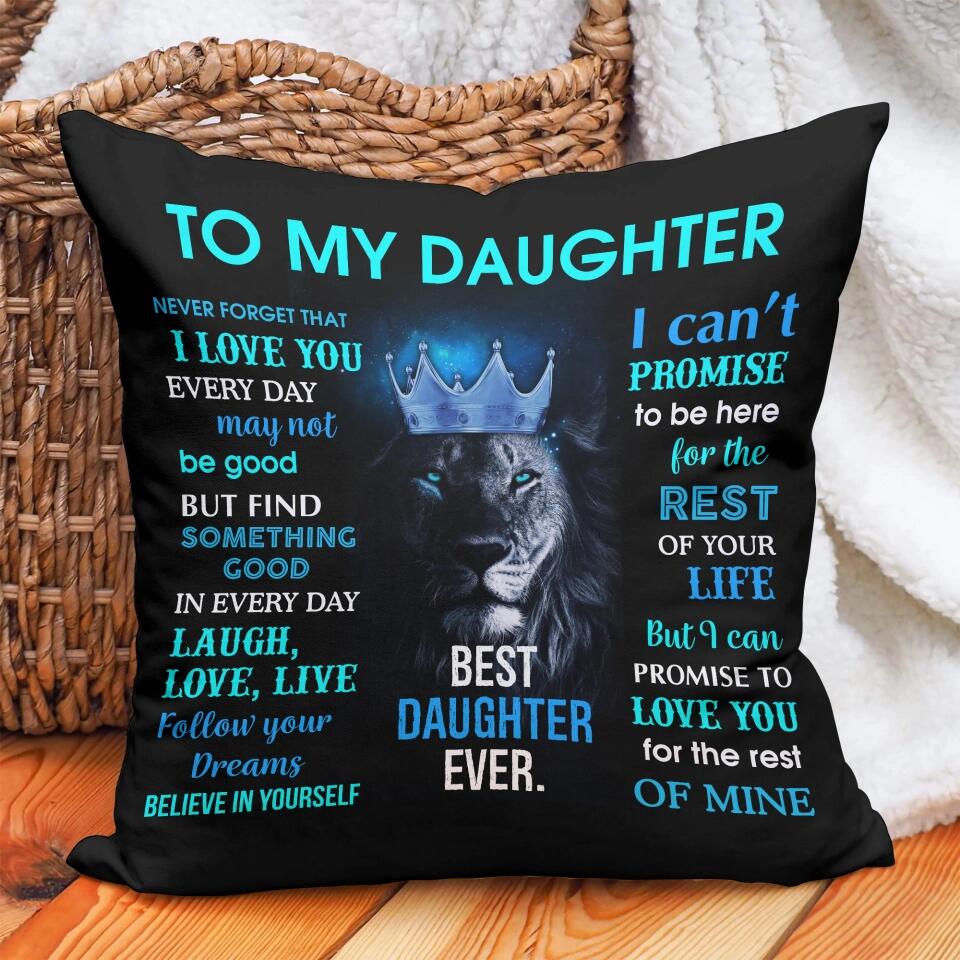 Lion To My Son/Daughter Never Forget That I Love You - Canvas Pillow
