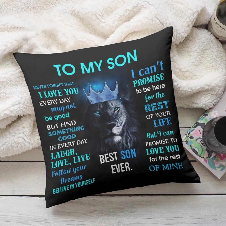 Lion To My Son/Daughter Never Forget That I Love You - Canvas Pillow