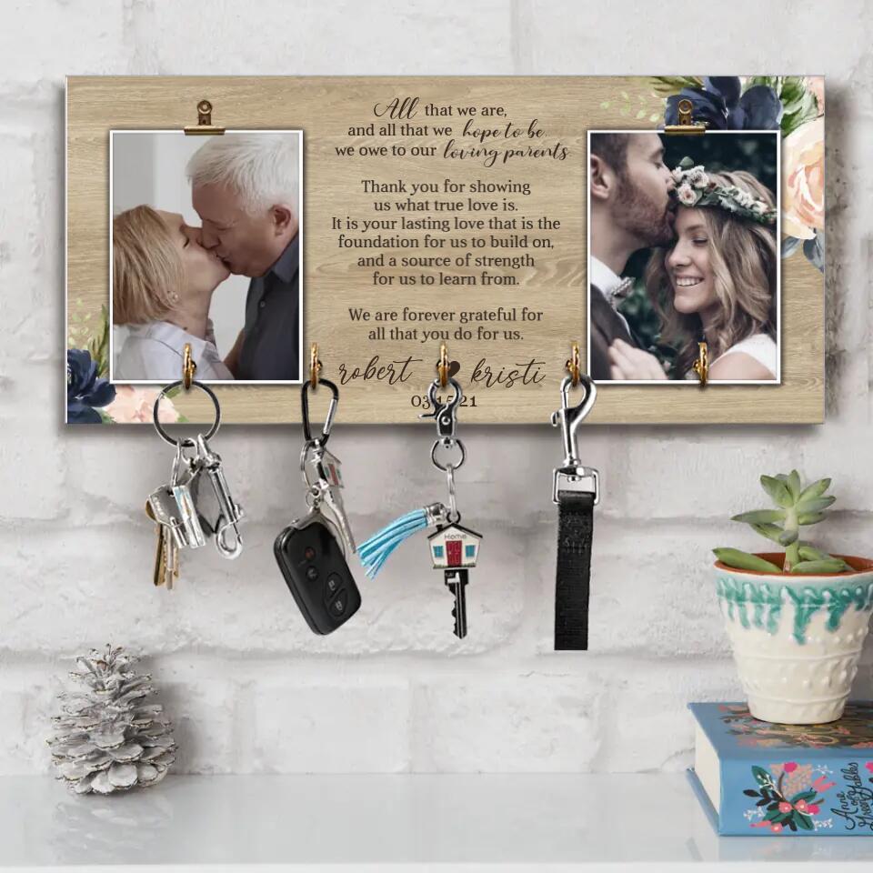 We Are Forever Grateful For All That You Do For Us Personalized Wooden Sign