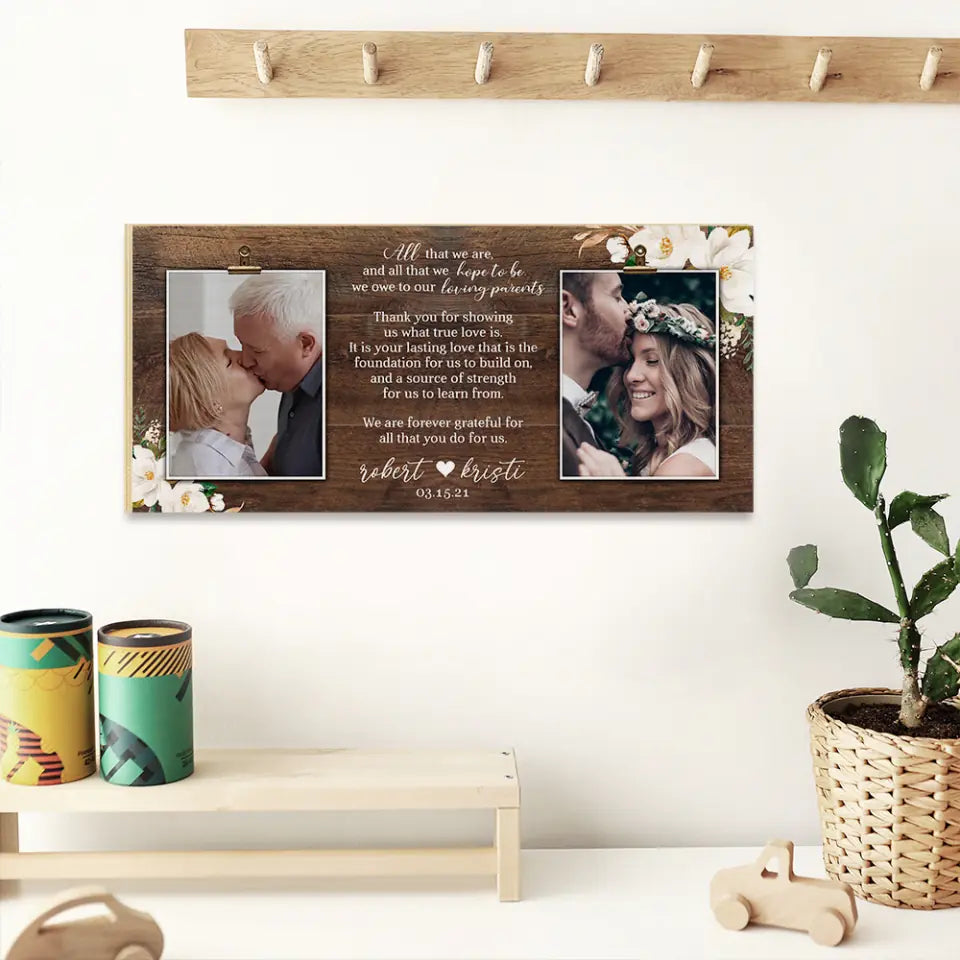 We Are Forever Grateful For All That You Do For Us Personalized Wooden Sign
