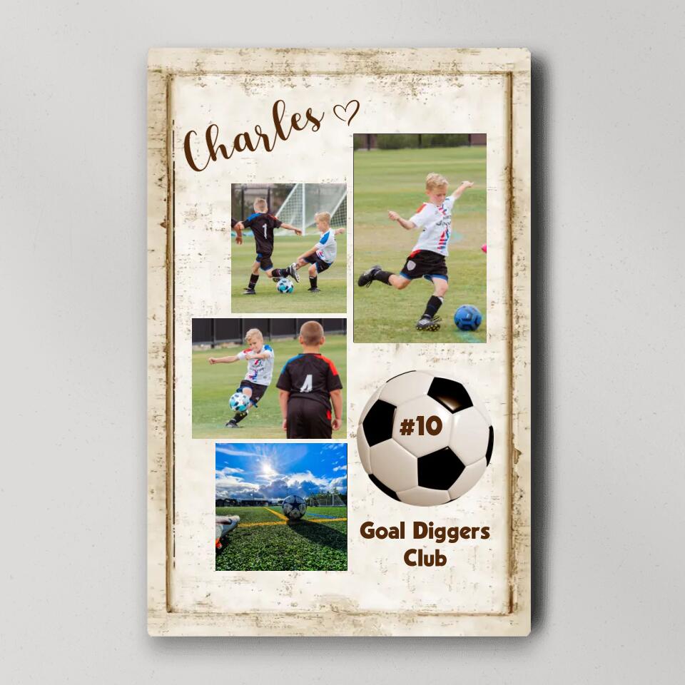Goal Diggers Club Custom Canvas Poster Gift For Soccer Lovers