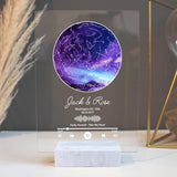 Custom Star Map With Favorite Song- Personalized Acrylic Plaque - Anniversary Gift For Couple | 209IHPBNAP156