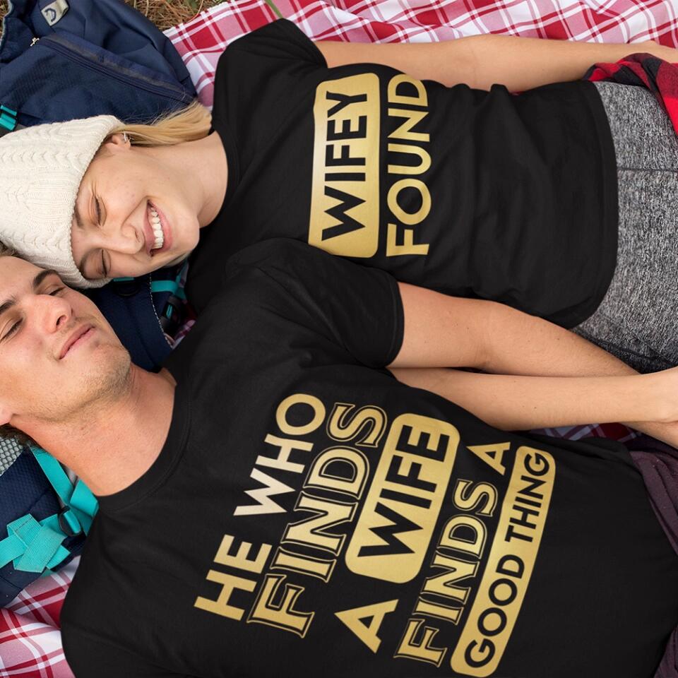 Wife Found Couples Shirt Anniversary Gifts