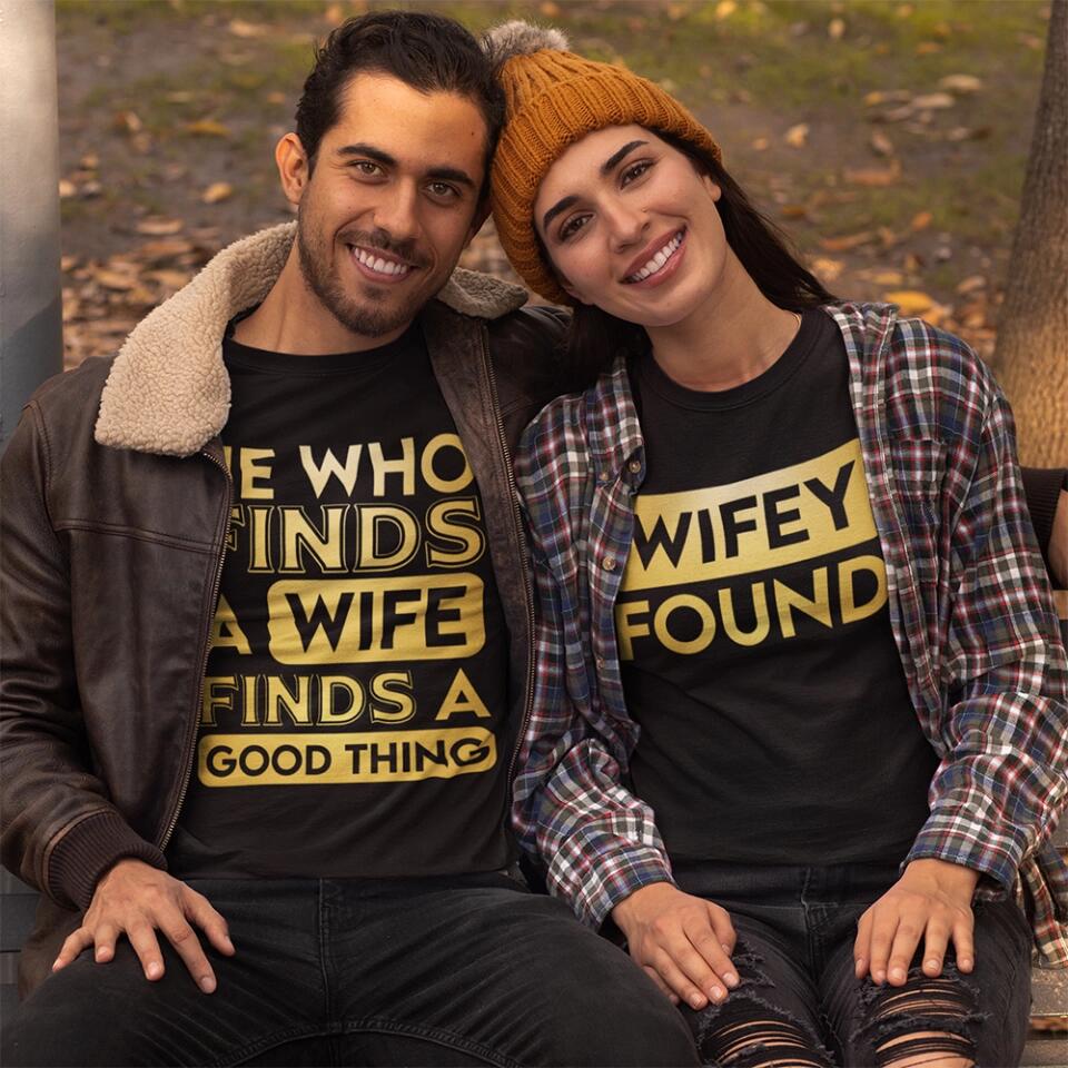 Wife Found Couples Shirt Anniversary Gifts