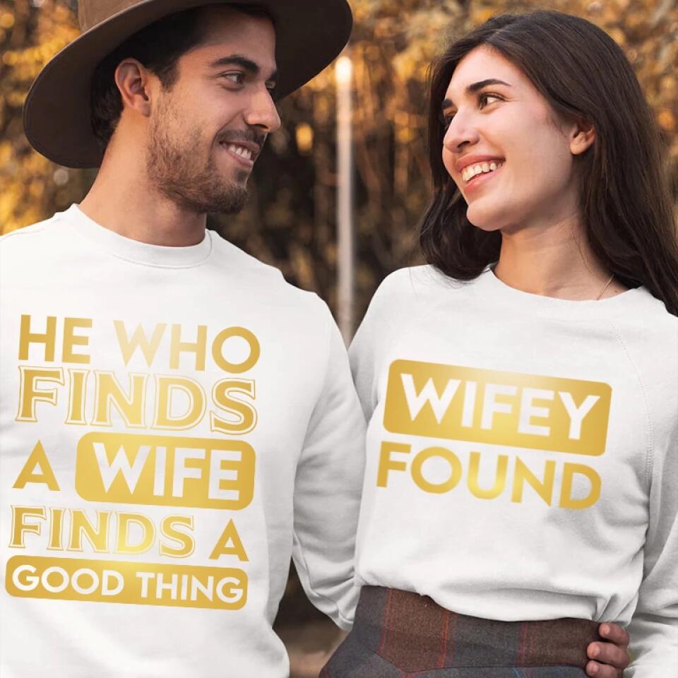 Wife Found Couples Shirt Anniversary Gifts