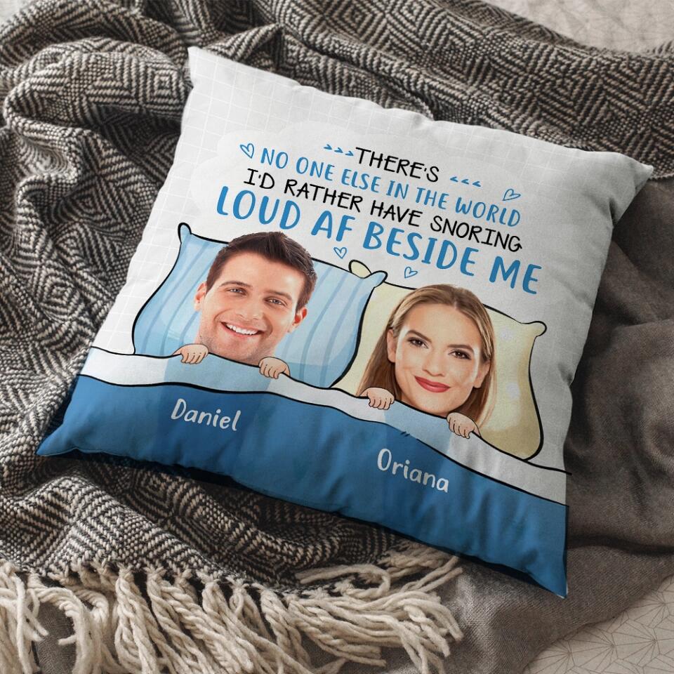 There's No One Else In The World - Personalized Pillow - Gift For Couples