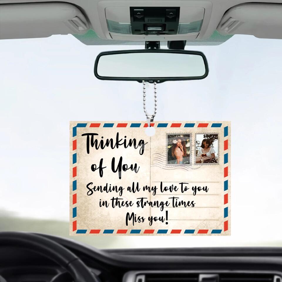 Long Distance Friend Gift - 2 Sides Ornament - Gift for BFF Bestie Sister Soulmate