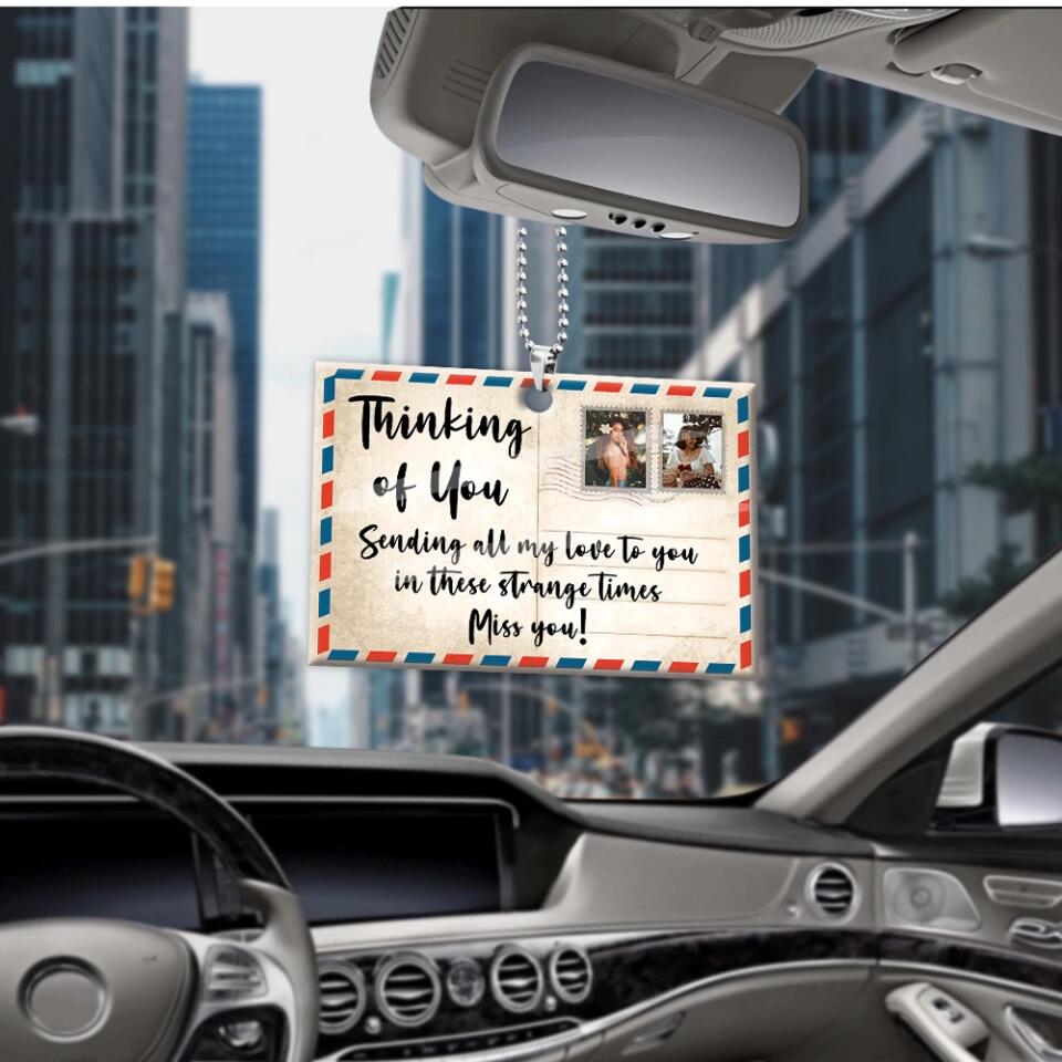 Long Distance Friend Gift - 2 Sides Ornament - Gift for BFF Bestie Sister Soulmate