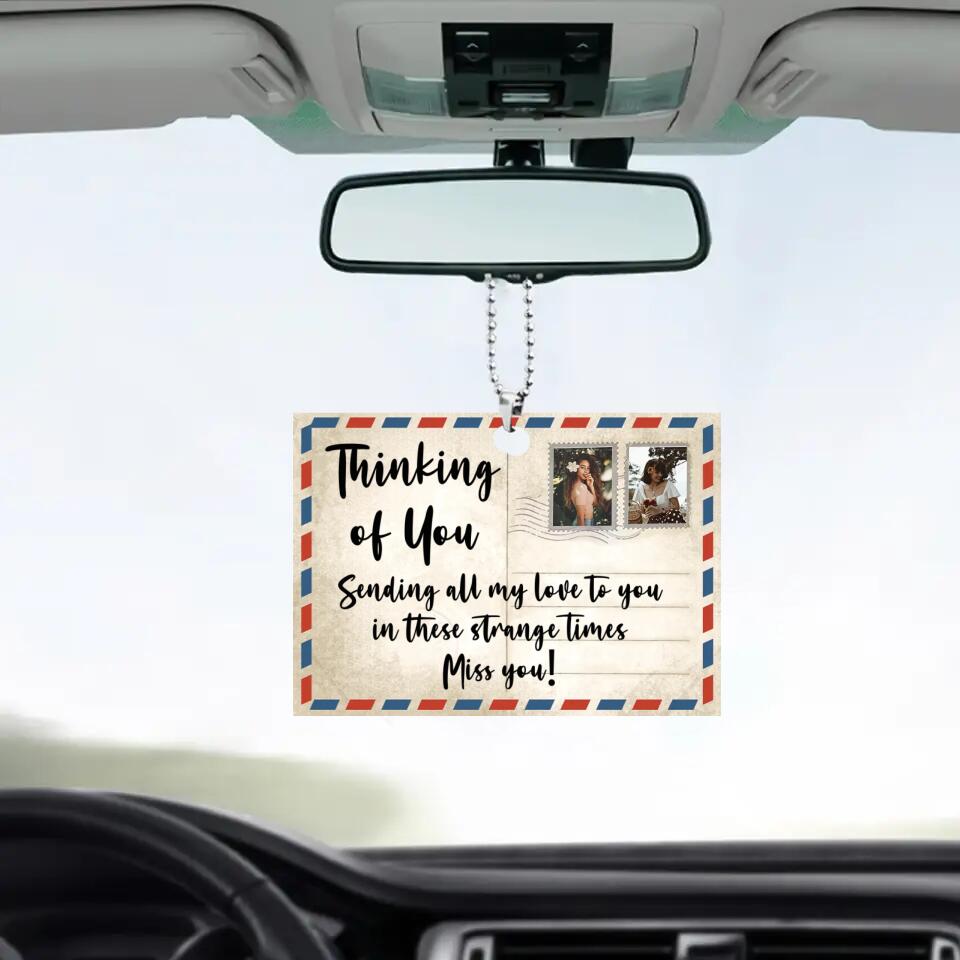 Long Distance Friend Gift - 2 Sides Ornament - Gift for BFF Bestie Sister Soulmate