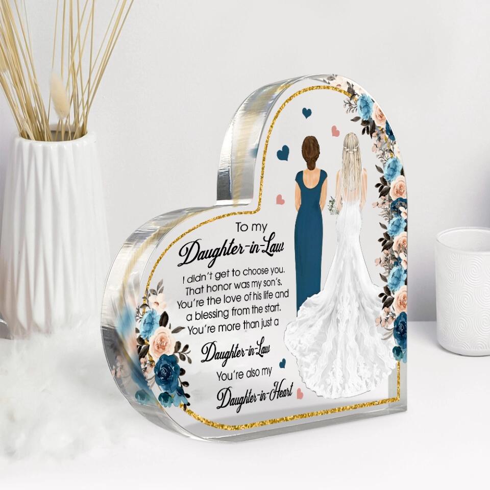 You Are More Than A Daughter-in-law - Personalized Heart Acrylic Plaque - Best Gift For Daughter in law - 301IHPNPAP112