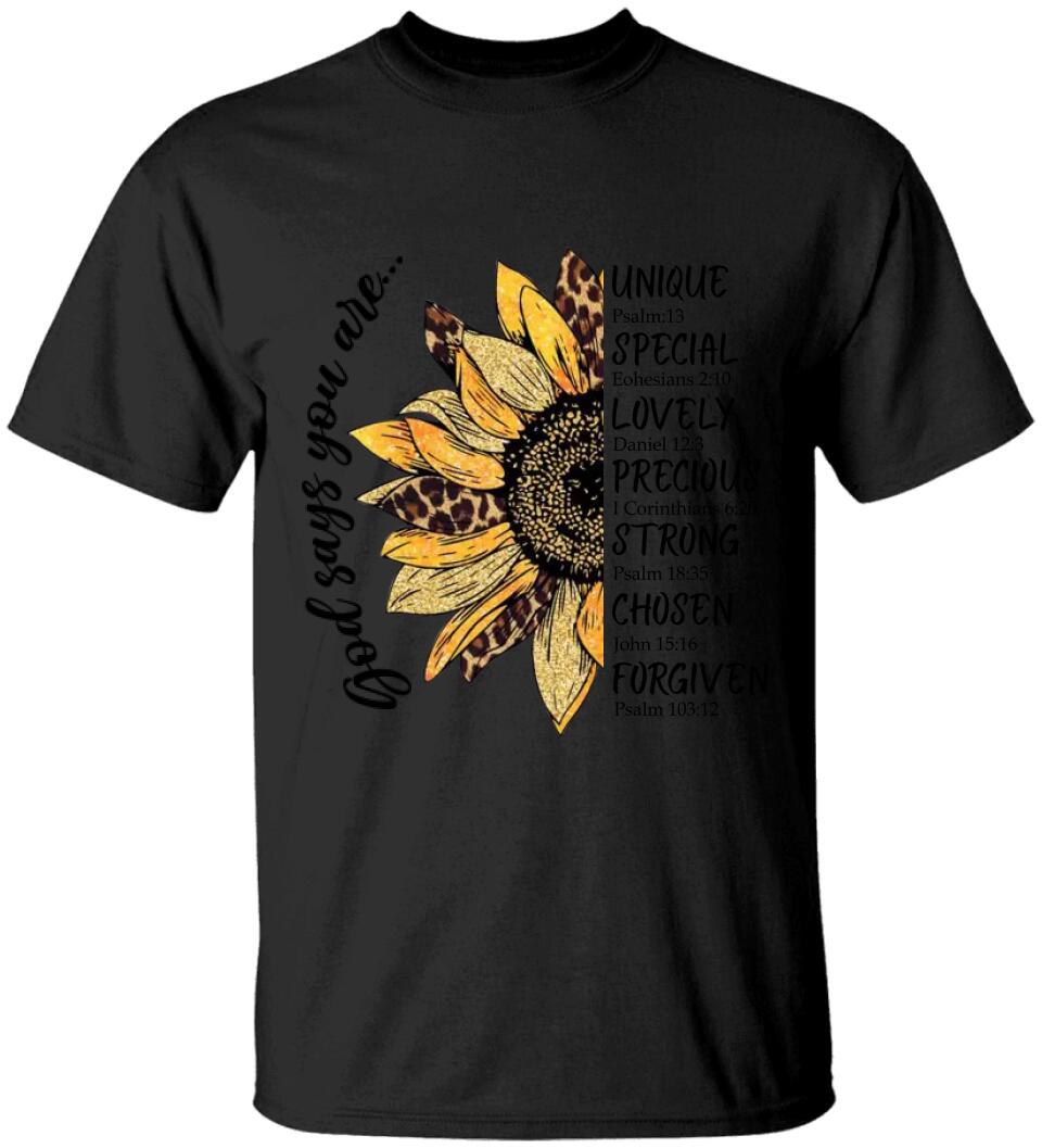 God Says You Are - Tshirt Sweater - Best Birthday Gifts for Him Her Daughter Son Grandma Mom - 301IHPVSSW135