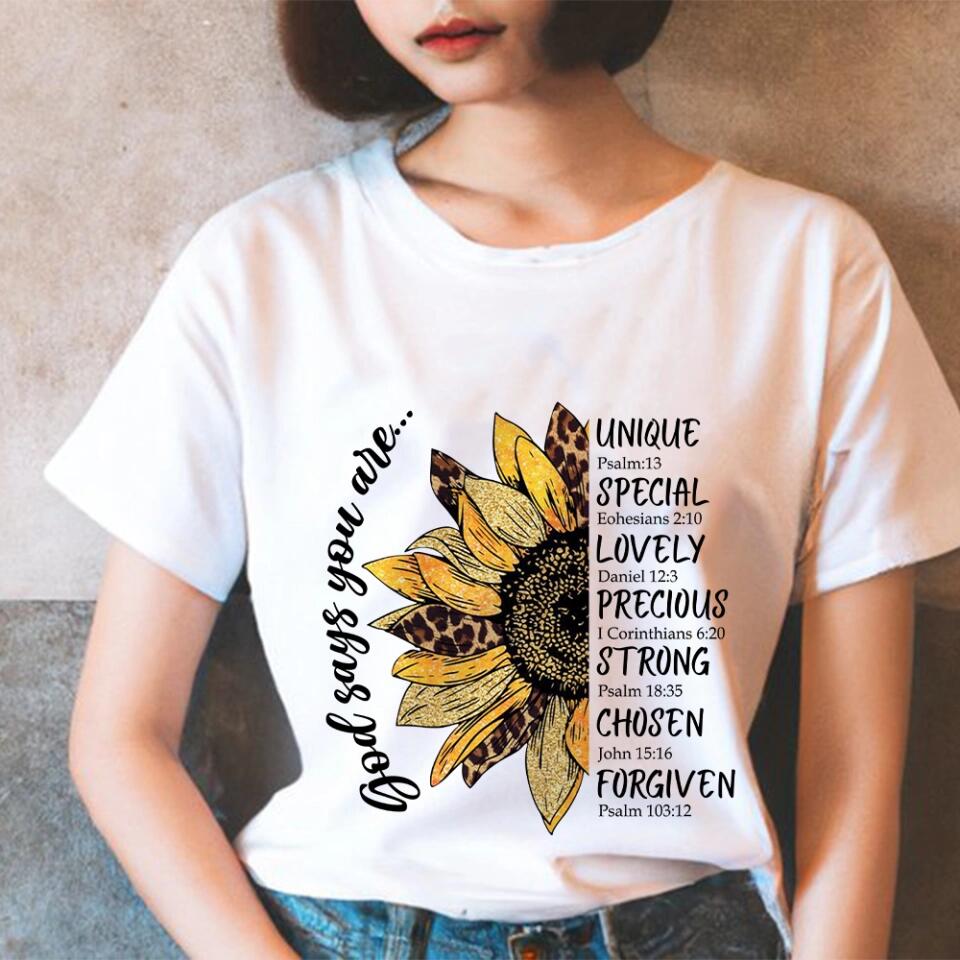 God Says You Are - Tshirt Sweater - Best Birthday Gifts for Him Her Daughter Son Grandma Mom - 301IHPVSSW135