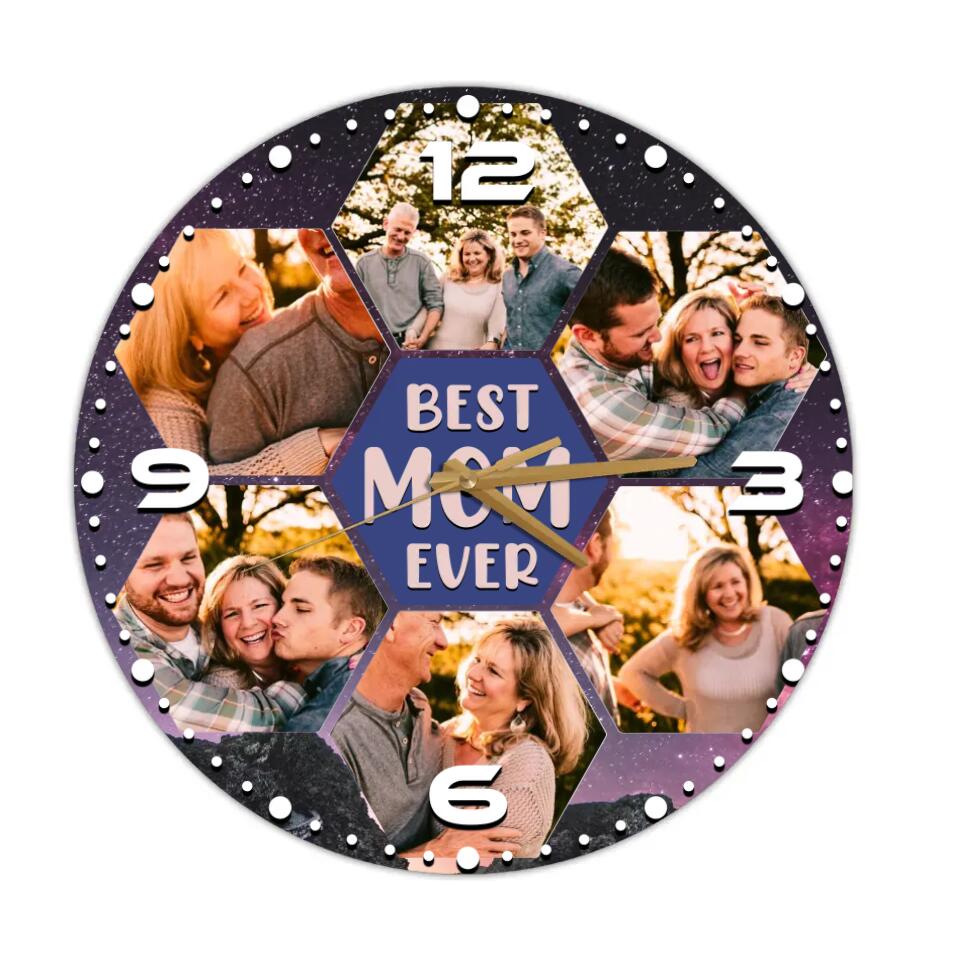 Best Mom Ever Best Dad Ever Custom Wall Clock Anniversary Gift For Parents