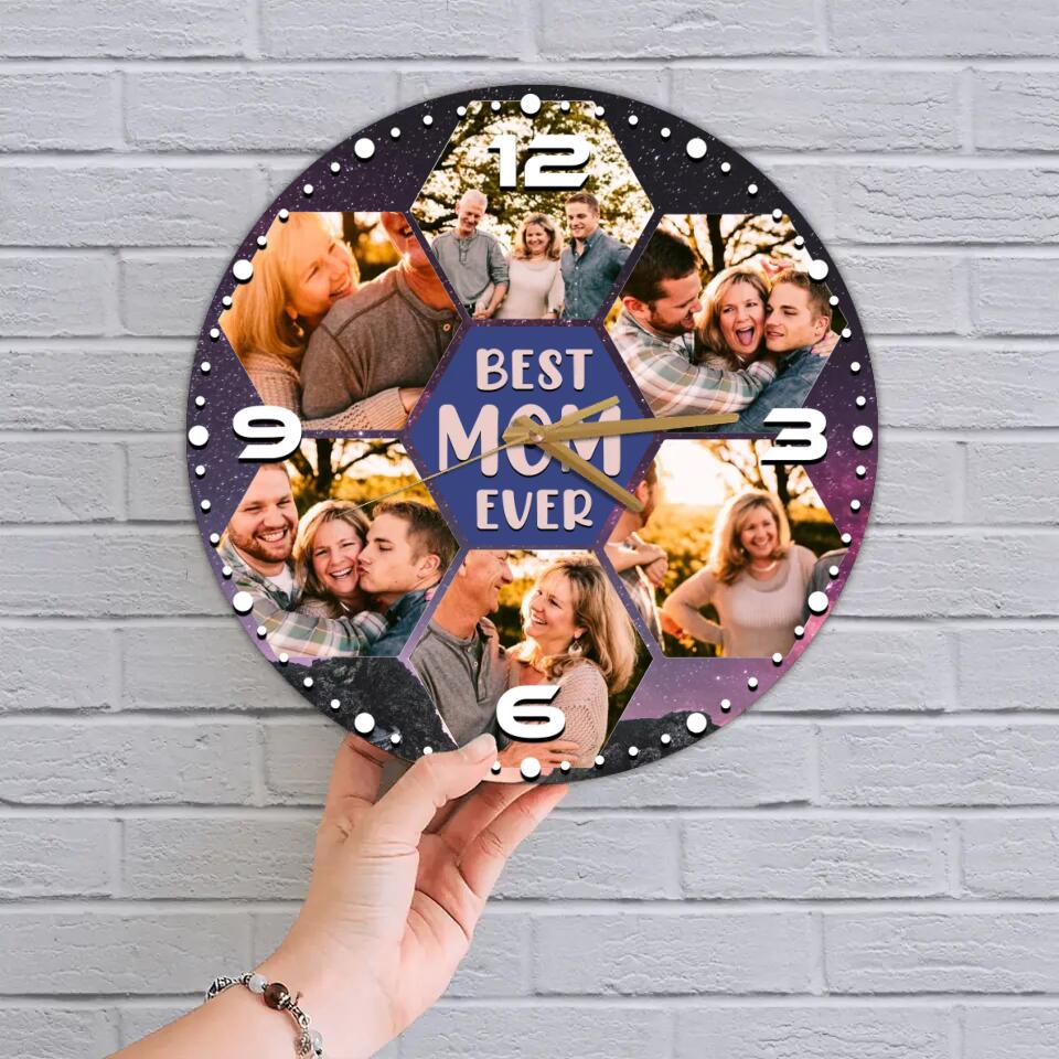 Best Mom Ever Best Dad Ever Custom Wall Clock Anniversary Gift For Parents