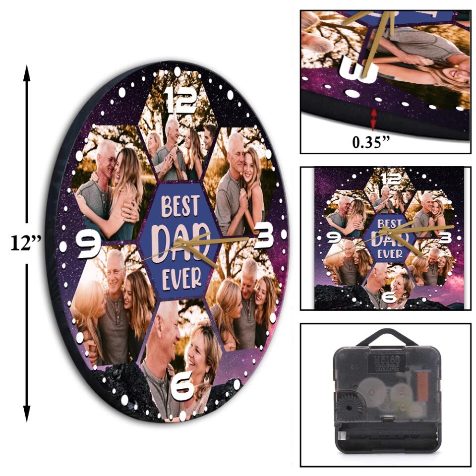 Best Mom Ever Best Dad Ever Custom Wall Clock Anniversary Gift For Parents