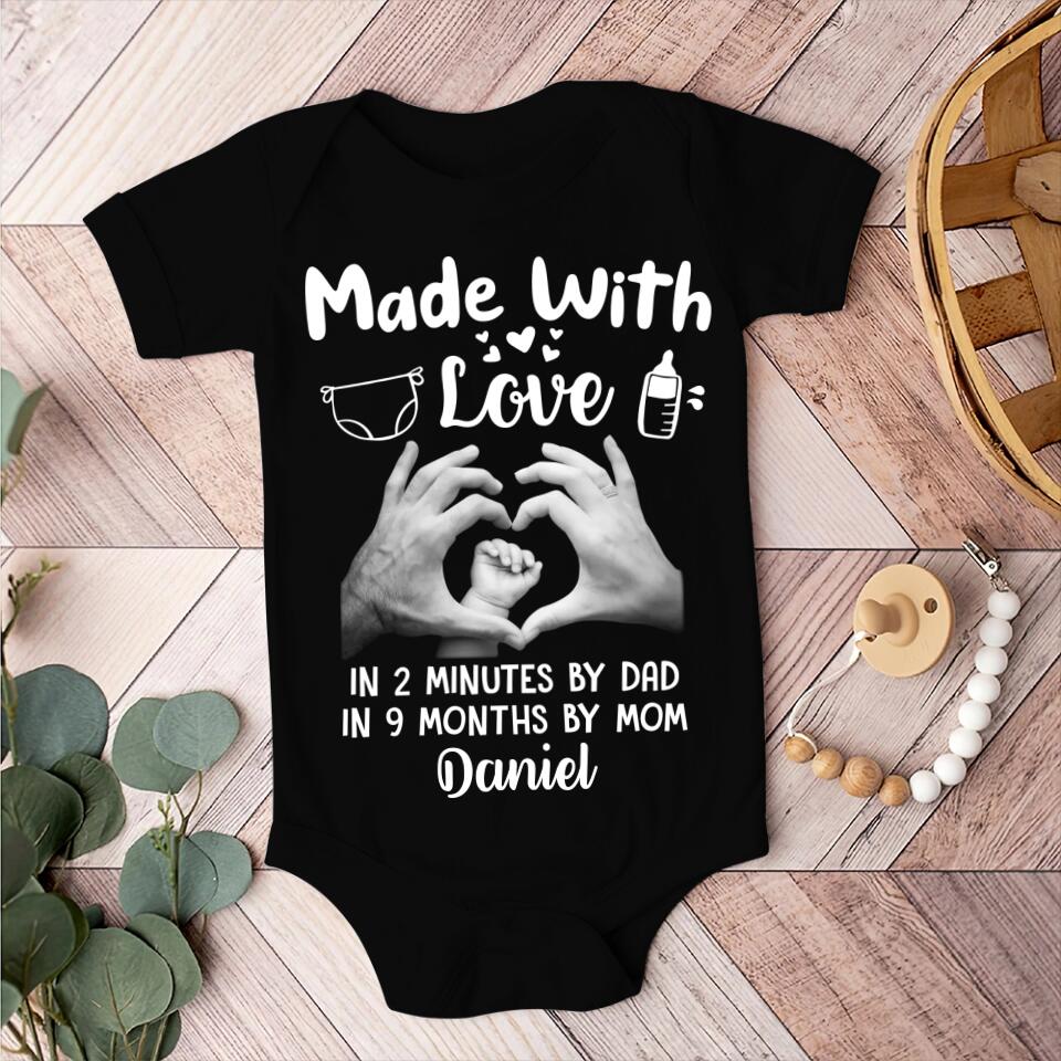 The Baby Made With Love - Personalized Babysuit Onesie - Gift For Baby