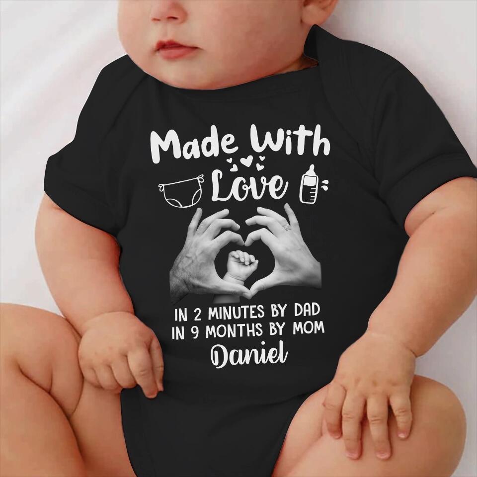 The Baby Made With Love - Personalized Babysuit Onesie - Gift For Baby