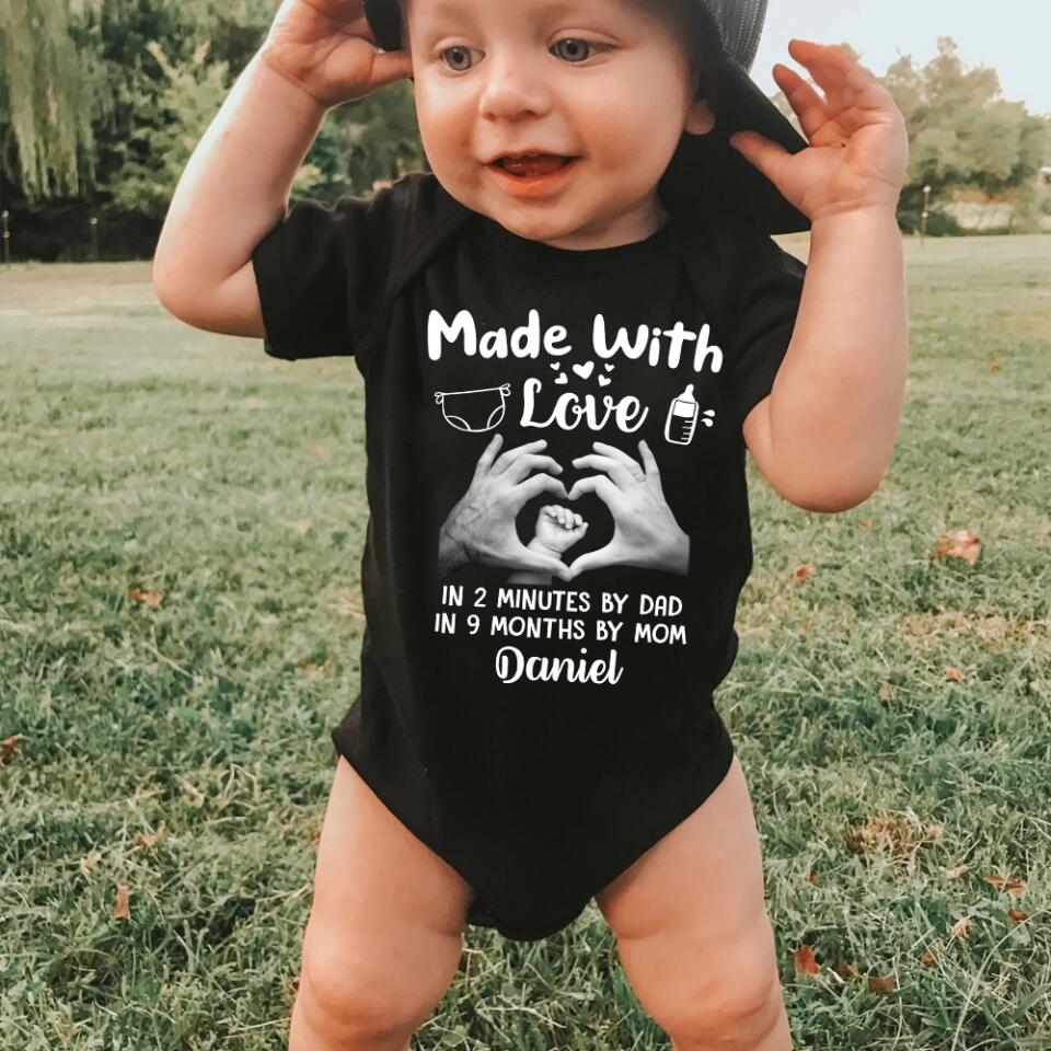 The Baby Made With Love - Personalized Babysuit Onesie - Gift For Baby