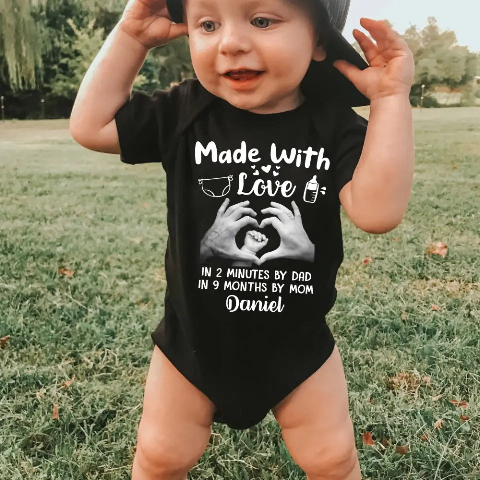 The Baby Made With Love - Personalized Babysuit Onesie - Gift For Baby