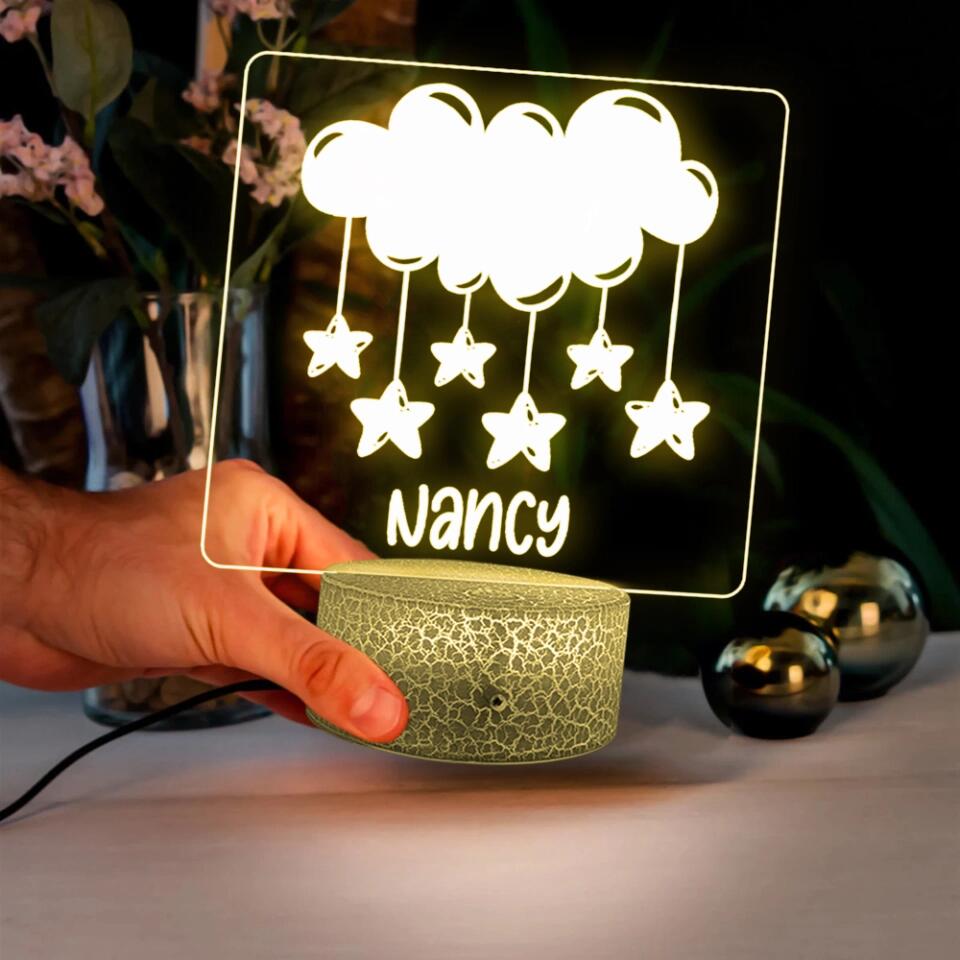 Custom Style And Name 3D Led Light - Beautiful Light For Kids For Children - Best Home Decor Cozy Room For Kids - 301IHPLNLL155