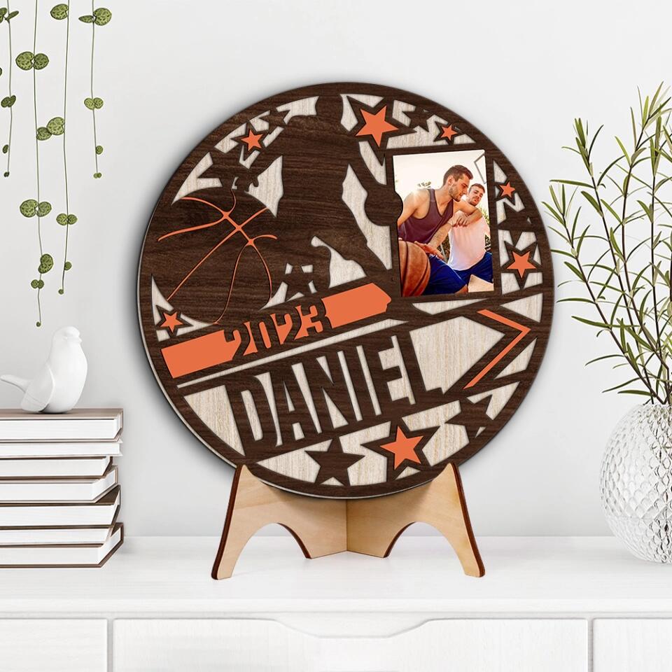 Basketball Player Basketball Star Custom Wooden Art Birthday Gift For Basketball Lovers