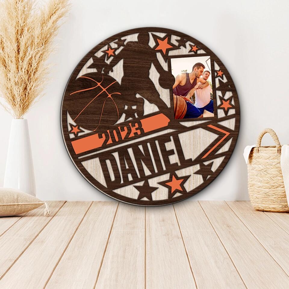 Basketball Player Basketball Star Custom Wooden Art Birthday Gift For Basketball Lovers