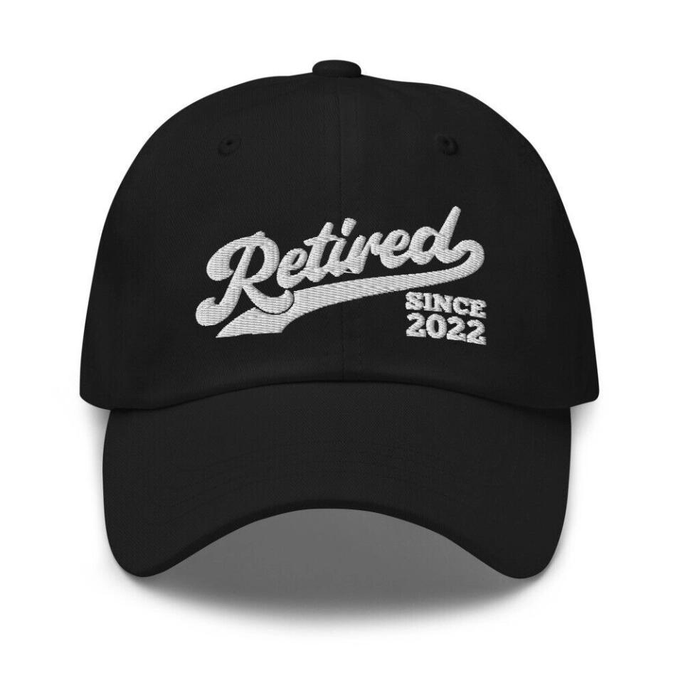 Retired Since - Custom Year Cap - Retirement Gift For Him