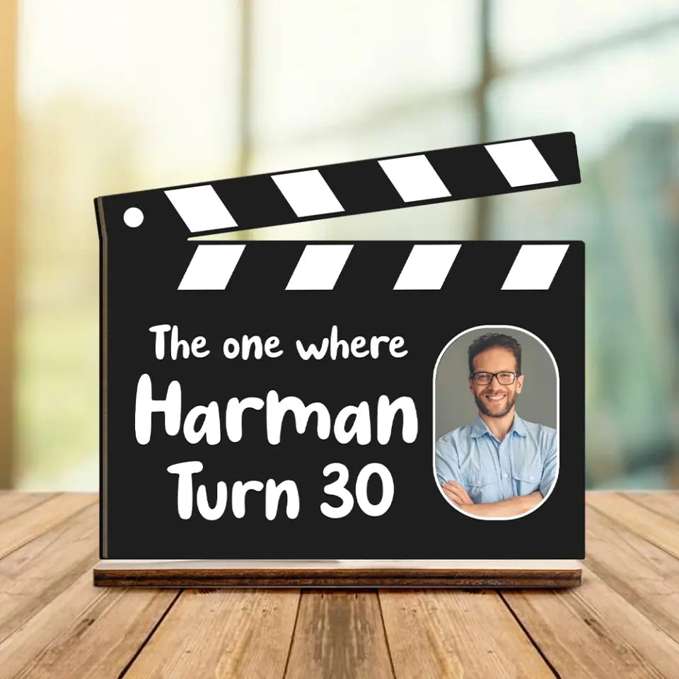 The One Where Turn 30 Personalized Wooden Plaque