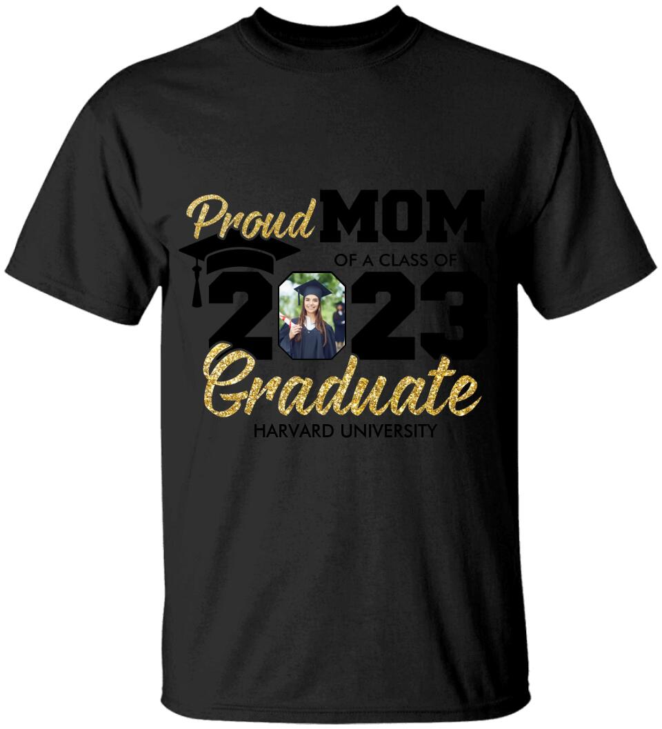 Proud Family Of 2025 Graduate - Personalized Shirt - Graduation Gift For Family 2025
