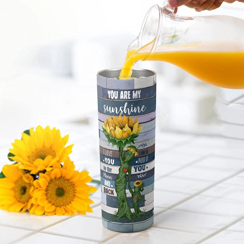 You Are My Sunshine - Sunflower Skinny Tumbler