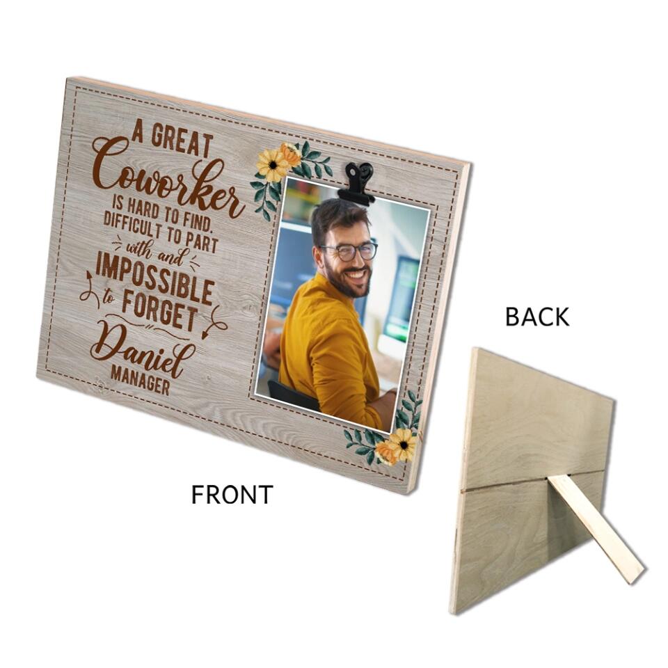 A Great Coworker Leaving Gift Personalized Photo Clip Frame