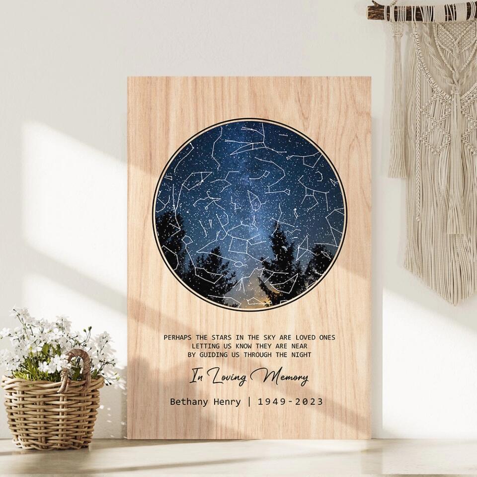 Perhaps The Stars in the Sky Are Loved Ones - Custom Canvas Poster - Memorial Gifts