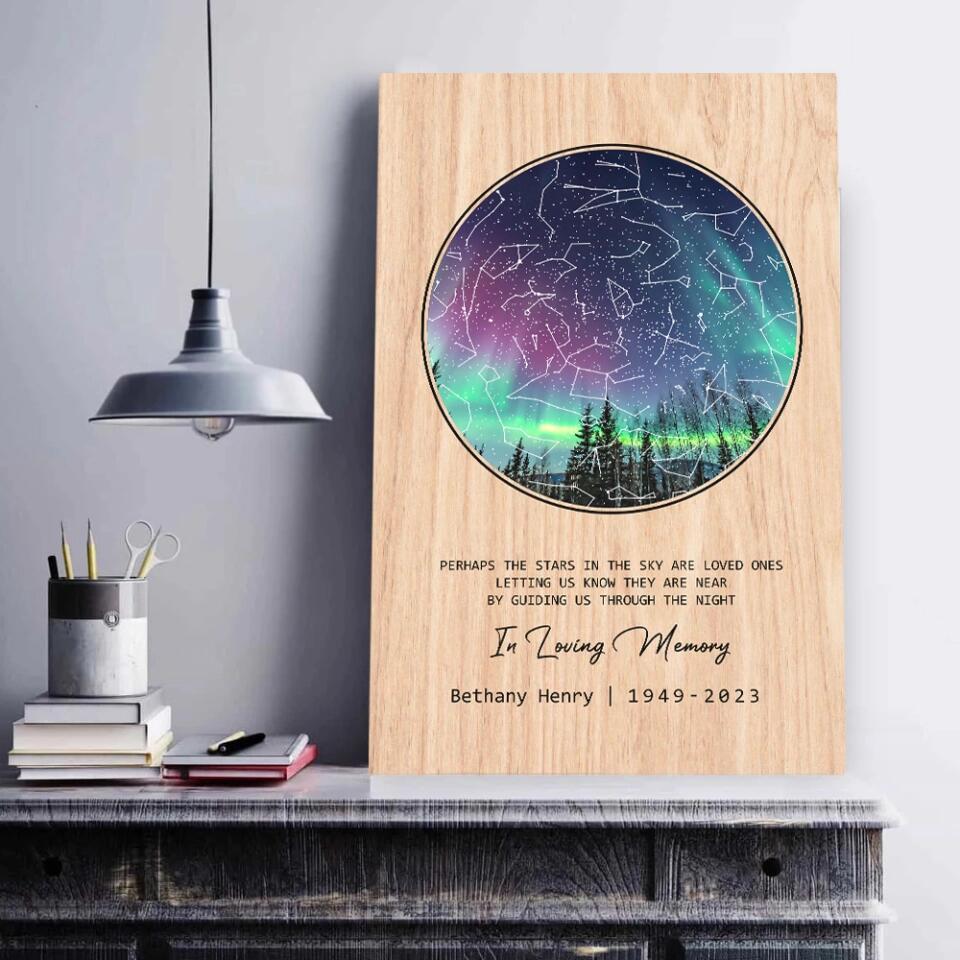Perhaps The Stars in the Sky Are Loved Ones - Custom Canvas Poster - Memorial Gifts