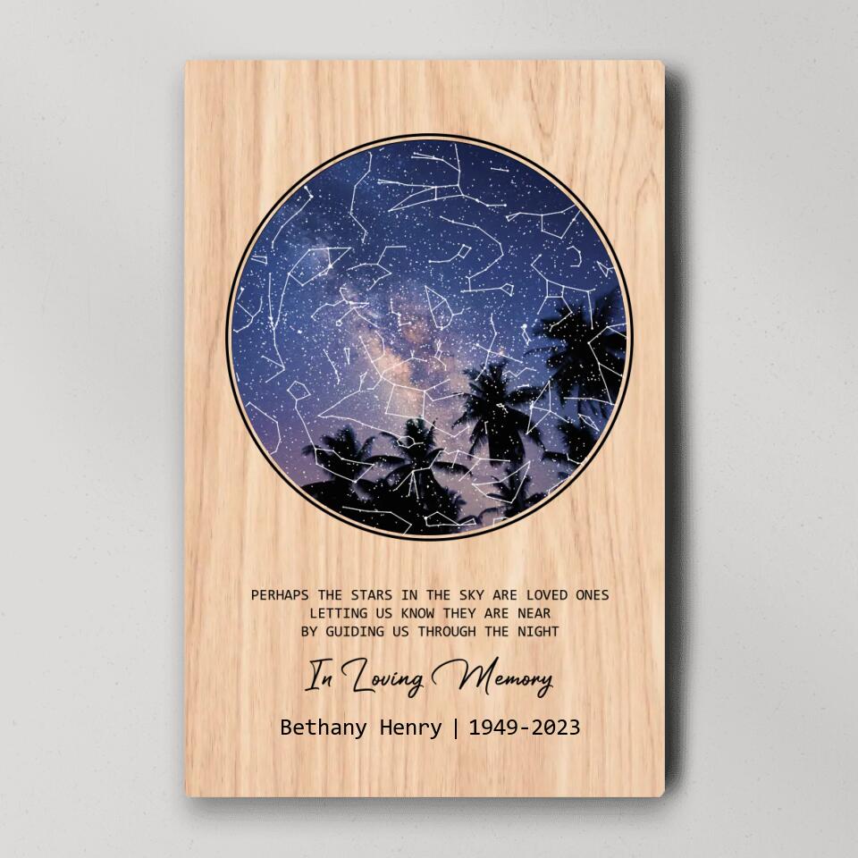 Perhaps The Stars in the Sky Are Loved Ones - Custom Canvas Poster - Memorial Gifts