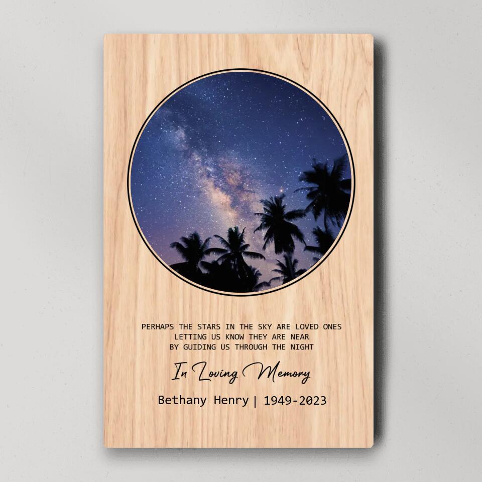 Perhaps The Stars in the Sky Are Loved Ones - Custom Canvas Poster - Memorial Gifts