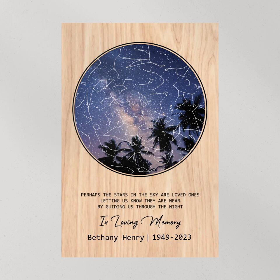 Perhaps The Stars in the Sky Are Loved Ones - Custom Canvas Poster - Memorial Gifts