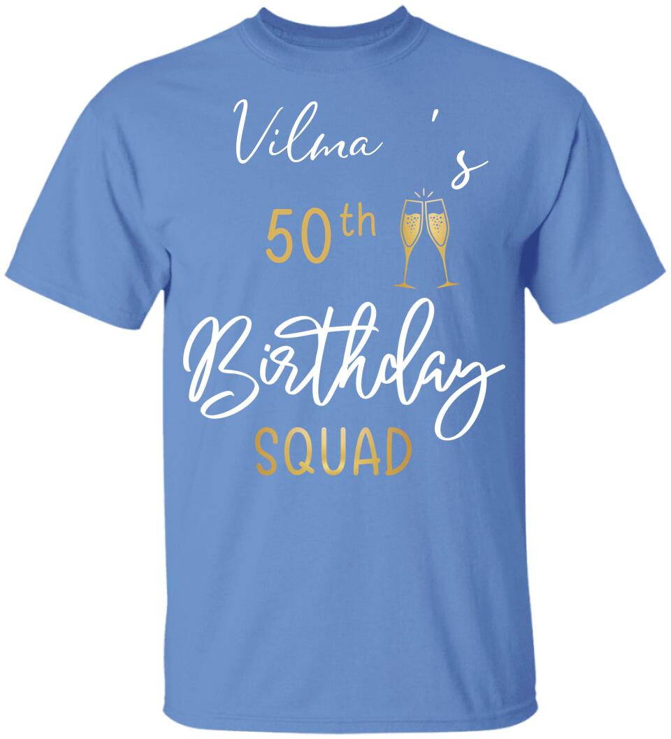 50th Birthday Squad 50 Reasons For The Party Custom Shirt Birthday Gift