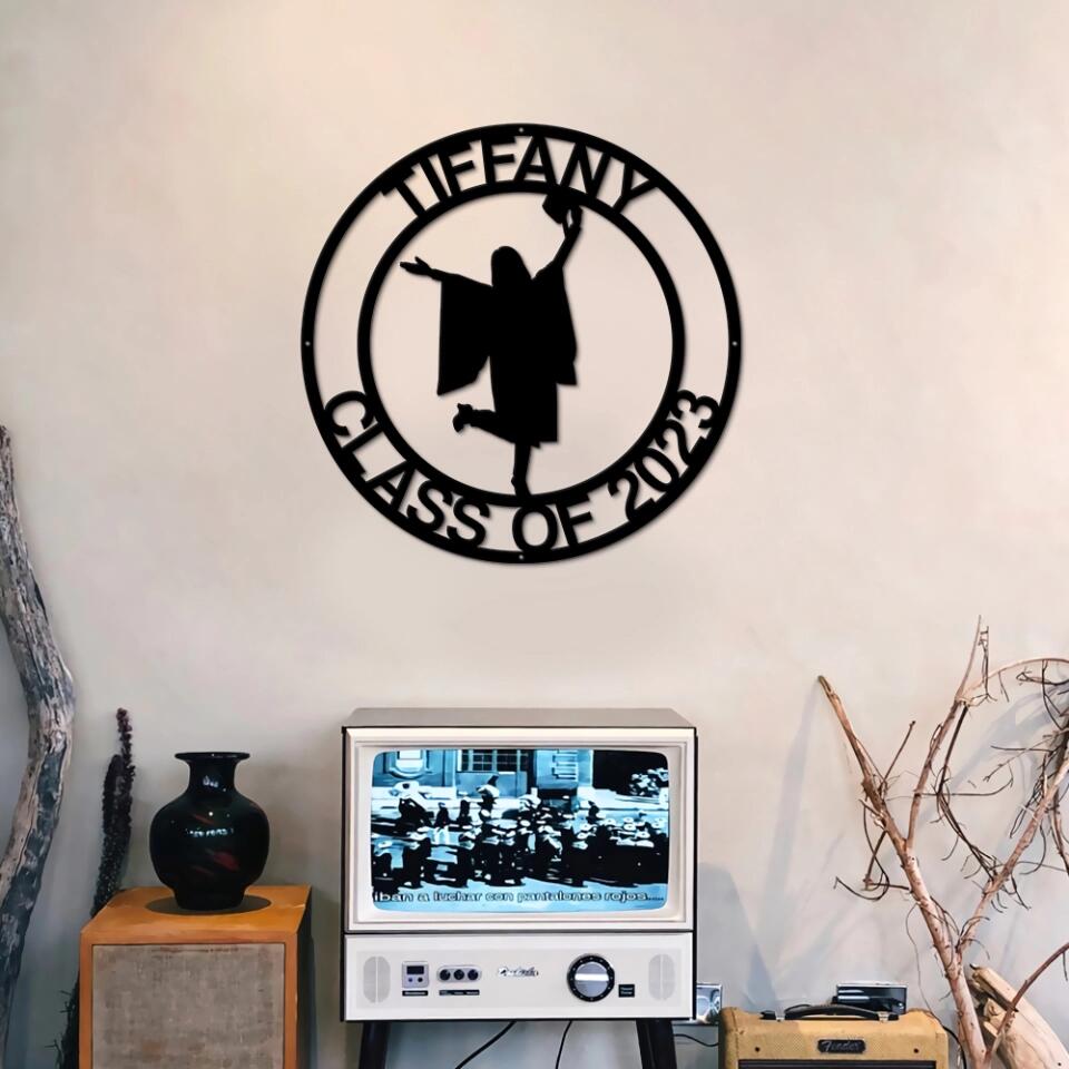 Class of 2025 Senior with Graduation Costume - Personalized Name & Year - Graduation Gift for Girls Boys - Gift for Seniors College Friend - 303ICNBNMT461