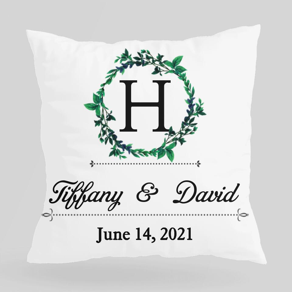 Custom First Letter With Name Pillow - Personalized Pillow