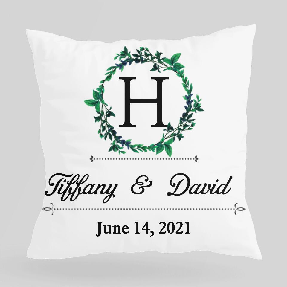 Personalized Anniversary Gift for Him, Birthday Present - 2nd 4th 12th Pillow Gift, Home Decor, Gift for Her -  208IHNTHPI510