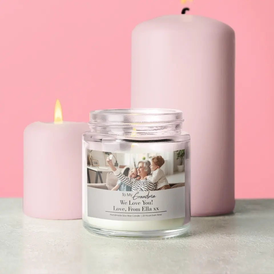 Merry Christmas Mom Personalized Scented Candle