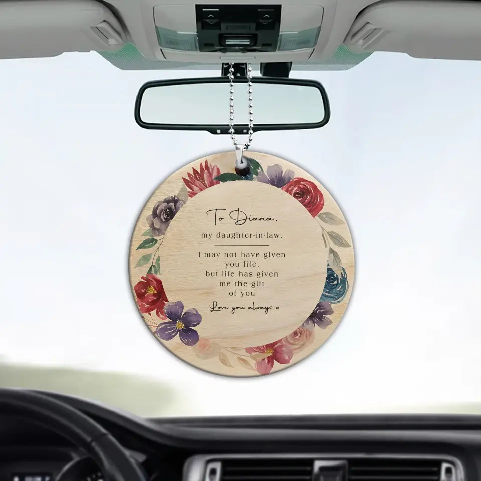 Life Gave Me The Gift Of You Daughter-in-law - Personalized Car Ornament - Best Gift For Daughter-in-law - 303IHPNPOR265